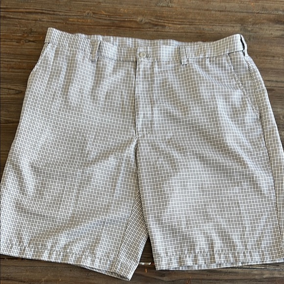 Men's Gray Checkered Shorts - Picture 1 of 12